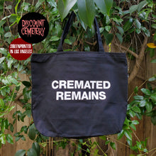 Load image into Gallery viewer, CREMATED REMAINS tote bag - Discount Cemetery