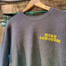 Load image into Gallery viewer, MAKE LEMONADE grey sky sweatshirt (XS left)