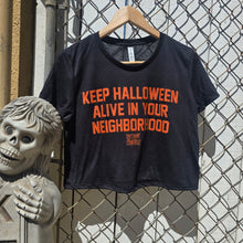 Load image into Gallery viewer, KEEP HALLOWEEN ALIVE flowy crop