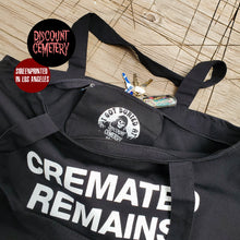 Charger l&#39;image dans la galerie, CREMATED REMAINS tote bag - Discount Cemetery