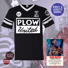 Load image into Gallery viewer, Plow United – Goodnight Sellout! Black Soccer Jersey &amp; Cassette Bundle (Pre-Order)
