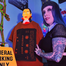 Load image into Gallery viewer, HAUNTED CASSETTE black tape autumn tee