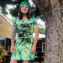 Load image into Gallery viewer, 1978 STRODE &quot;SFV KUSH&quot; green tie-die dress
