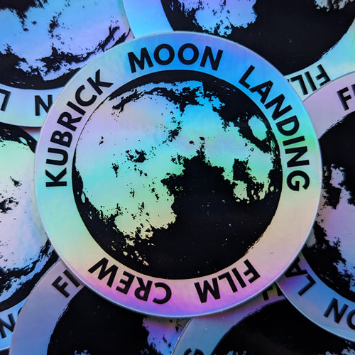 KUBRICK MOON LANDING FILM CREW holographic sticker