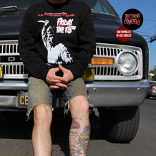 Load image into Gallery viewer, VOORHEES black sweatshirt (L/XL left)