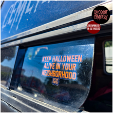Load image into Gallery viewer, KEEP HALLOWEEN ALIVE™ clear window sticker
