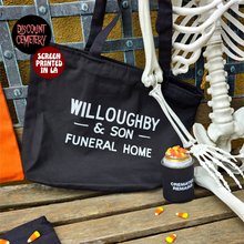 Load image into Gallery viewer, NEXT STOP large zipper tote