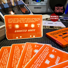 Load image into Gallery viewer, HAUNTED CASSETTE glow in the dark sticker