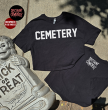 Load image into Gallery viewer, GROUNDSKEEPER flowy black crop