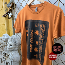 Load image into Gallery viewer, HAUNTED CASSETTE black tape autumn tee