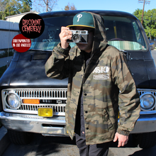 Load image into Gallery viewer, KUBRICK MOON LANDING camo hooded windbreaker (M/L/XL left)