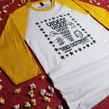 Load image into Gallery viewer, VIDEO EXCITEMENT! mellow yellow raglan - Discount Cemetery