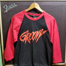 Load image into Gallery viewer, GROOVY blood red raglan - Discount Cemetery