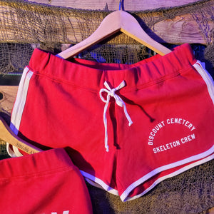 GROUNDSKEEPER BOO-TY SHORTS rouge sang (XS/S gauche)