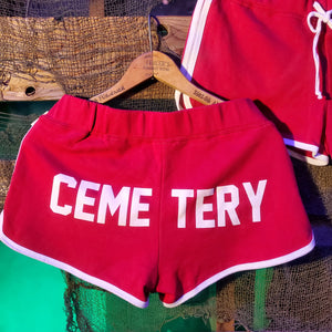 GROUNDSKEEPER BOO-TY SHORTS blood red (XS/S left)