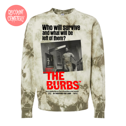 BURBS - RUMSFIELD'S LAWN tie die sweatshirt (Black Friday Wknd Only)