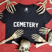 Load image into Gallery viewer, GROUNDSKEEPER jet black crop - Discount Cemetery