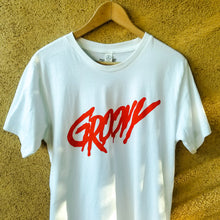 Load image into Gallery viewer, GROOVY white tee shirt - Discount Cemetery