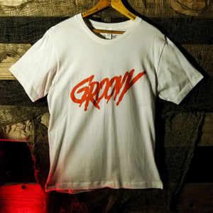GROOVY white tee shirt - Discount Cemetery