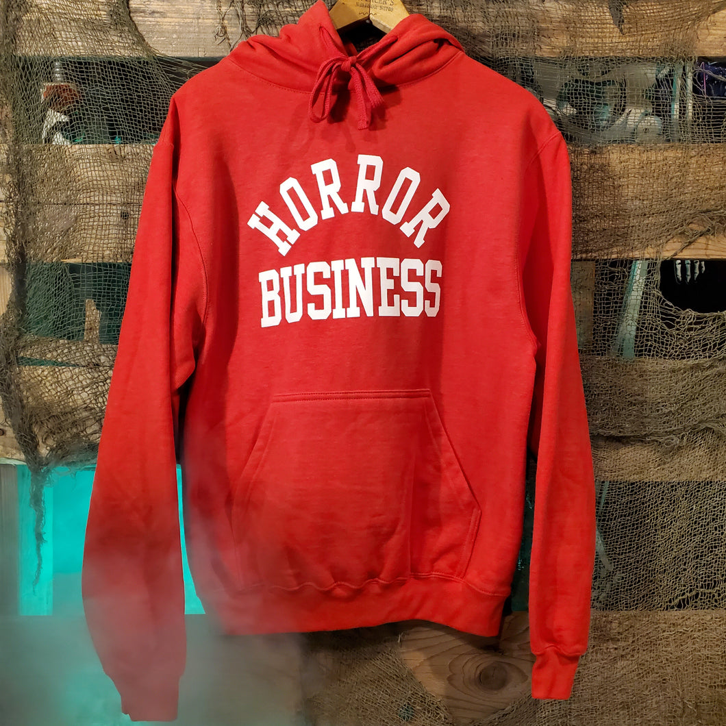HORROR BUSINESS red hoodie (S left)