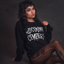 Load image into Gallery viewer, DISCOUNT CEMETERY logo sweatshirt - Discount Cemetery