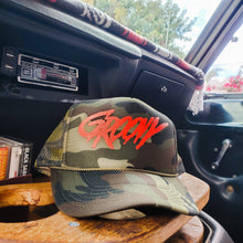 Load image into Gallery viewer, GROOVY camo trucker hat